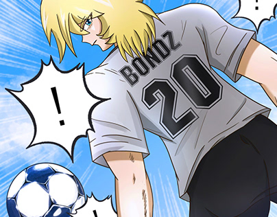 Japan Anime Style Football Player No.20