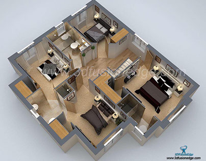 3D Floor Plan Rendering for your House