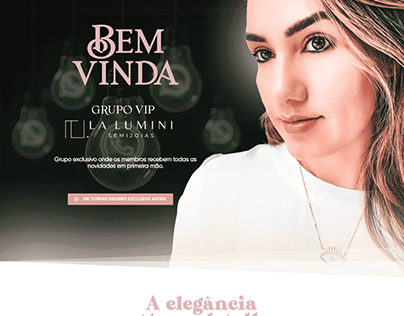 Landing Page - La Lumini - Grupo VIP WhatsApp