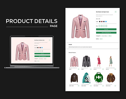 Product Details Page for e-commerce Site