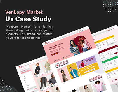 Website UX Case Study - Fashion Store - VenLopy Market