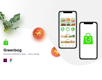 Greenbag | Grocery shopping mobile app UI | Case study