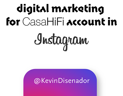 Digital marketing for @CasaHiFi account in SN