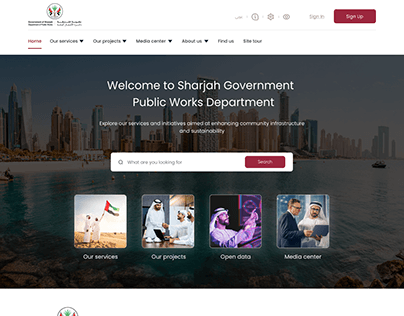 Project thumbnail - Government of Sharjah (E-services portal) الشارقة