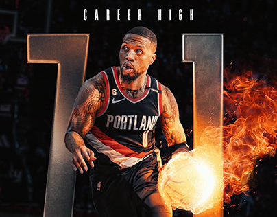 NBA Photo Manipulation Theme: Fireball Career High