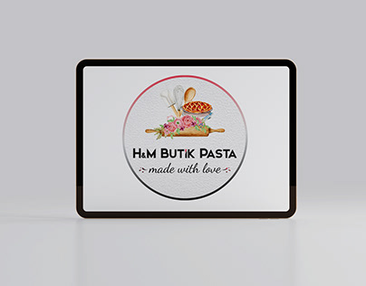 Pastane logo tasarım - mockup
