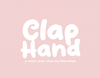 Clap hand free font for commercial use