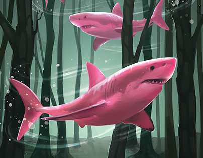 Pink sharks