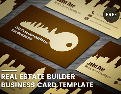 Free Construction Business Card Template