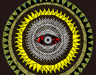 Mandala iluminati #2 "when the snakes talk to us"