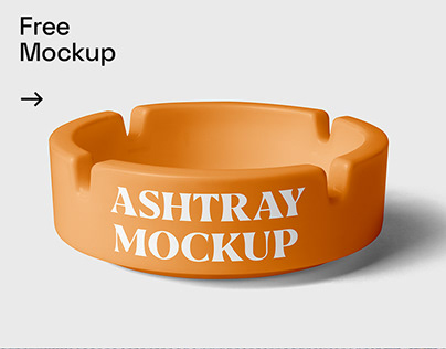 Free Ashtray Mockup