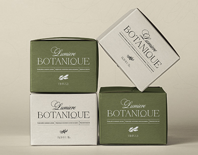 Фирменный стиль для бренда свечей Lumière Botanique