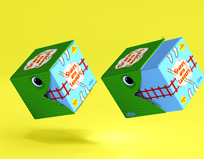 snakes and ladders packaging design