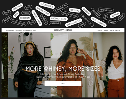 WHIMSY + ROW | E-commerce redesign