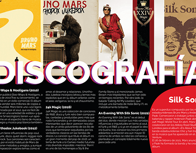 Bruno Mars Discografía Revista