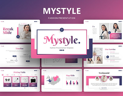 Mystyle Fashion Pitch Deck Presentation