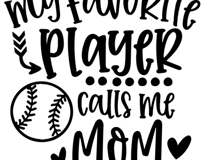 Mom Softball SVG