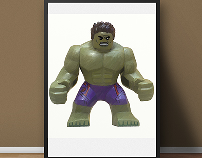 Lego Hulk - Digital Painting