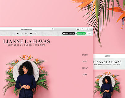 Lianne La Havas - Website Design
