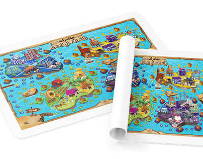 Map and Assets Design for kids Game
