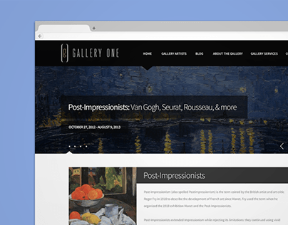 Gallery One Website