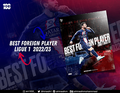 Messi Best Foreign Player ligue 1 2022/23 Poster