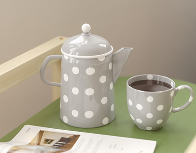 Tea Pot Detail Render