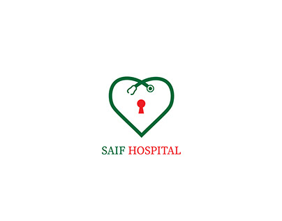 Saif Hospital logo design