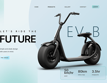 Concept EV-Bike Design in figma