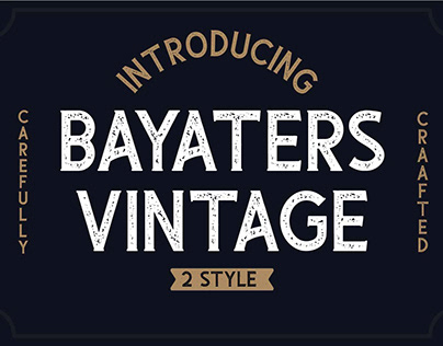 Bayaters - Serif Vintage Font