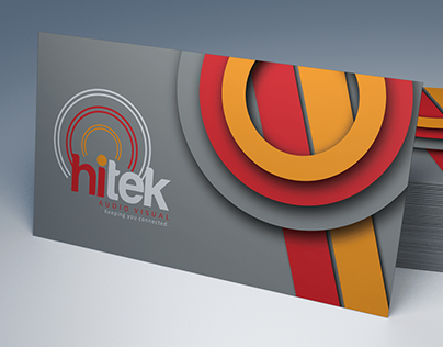 Hitek business card and gate signage redesign