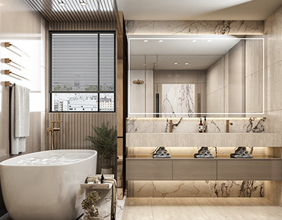 master bathroom design located in AlRiyadh
