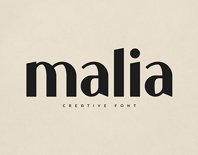 Malia free font. freebie