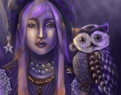 The Ancient Sorceress and Her Beloved Owl