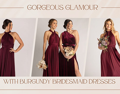 Burgundy Bridesmaid Dresses at Model Chic