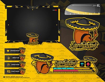 Twitch Overlay Design, Project For Client