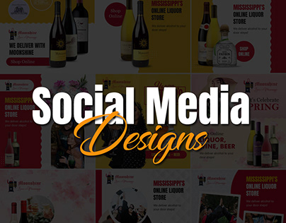 Social media designs | online liquor store