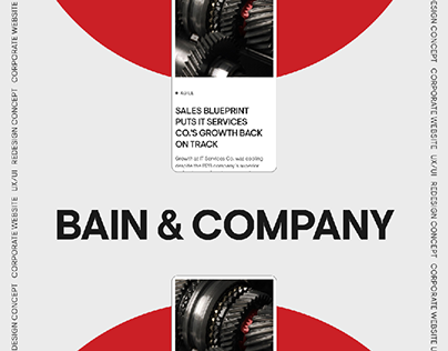 Bain & Company redesign corporate website