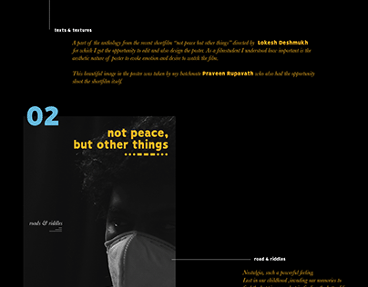"not peace, but other things" posters