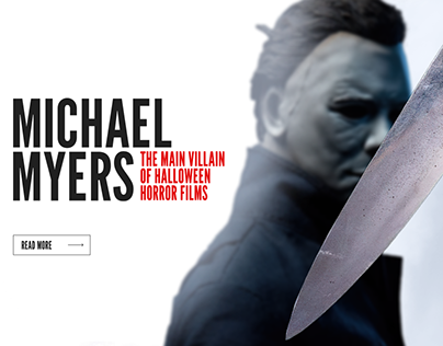 First Screen Web Design Biography Michael Myers