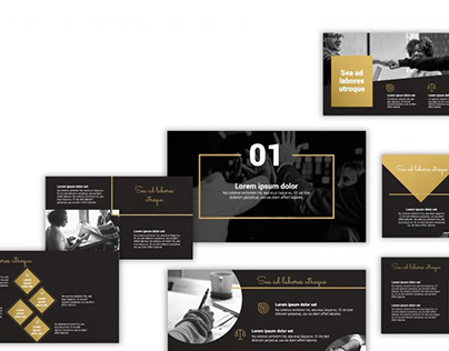 Black and Gold powerpoint presentation
