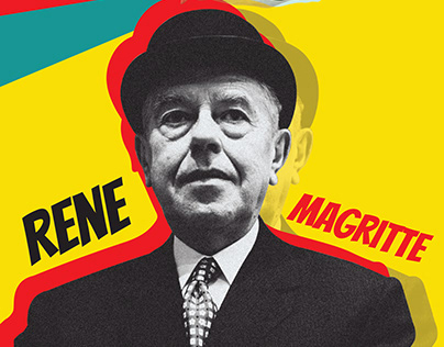 Rene Magritte Banner-Poster Design