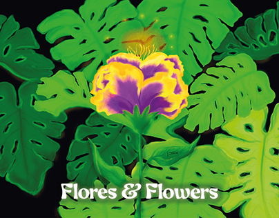 Project thumbnail - Flores & Flowers - Ilustración Digital