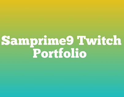Samprime9 Twitch portfolio