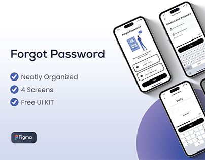 Forgot Password Screens Mobile UI Kit