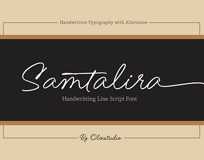 Samtalira - Handwritting Script Font
