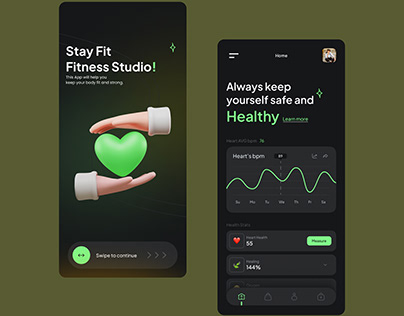 Project thumbnail - Fitness Mobile Screens