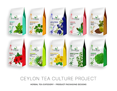 Herbal Tea Packages for Ceylon Tea Culture.