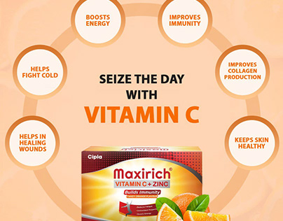 Buy Maxirich Vitamin C + Zinc Chewable Tablets