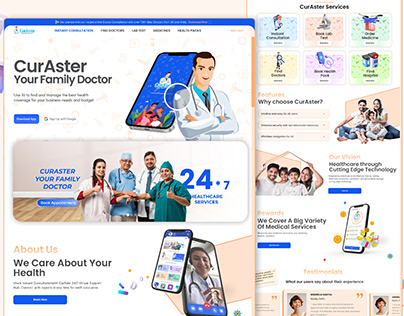 Healthcare Website Landing Page
